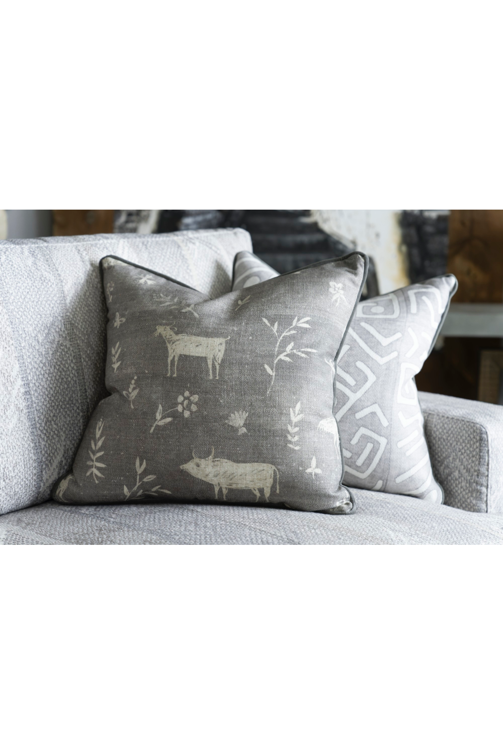 Wildlife Print Cushion | Andrew Martin Avebury | Oroa.com