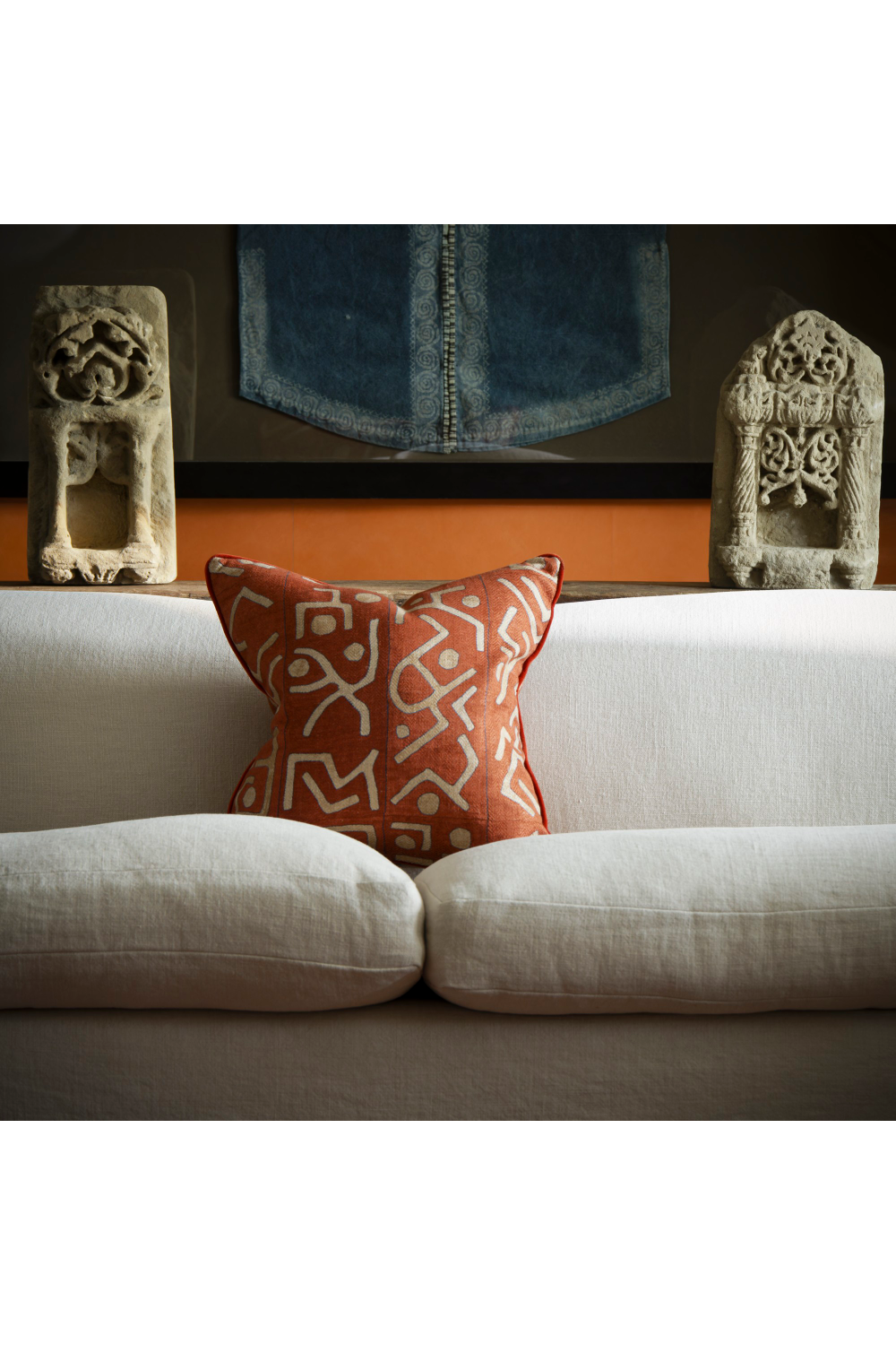 Geometric Patterned Throw Pillow | Andrew Martin Ashanti | Oroa.com