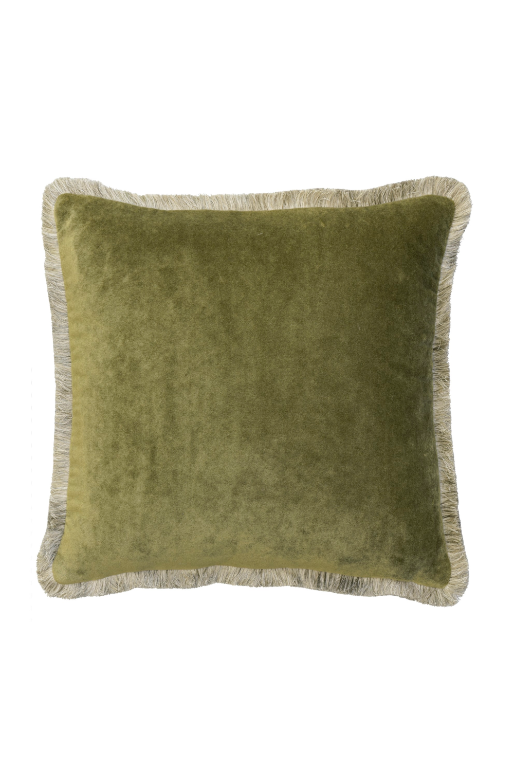 Two-Tone Trimmed Velvet Cushion | Andrew Martin Venetia | Oroa.com