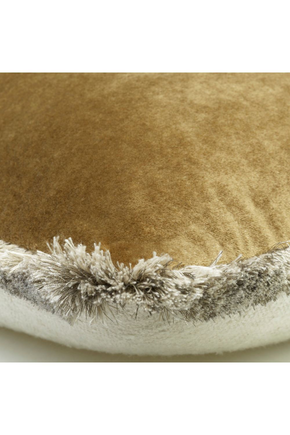 Two-Tone Trimmed Velvet Cushion | Andrew Martin Venetia | Oroa.com