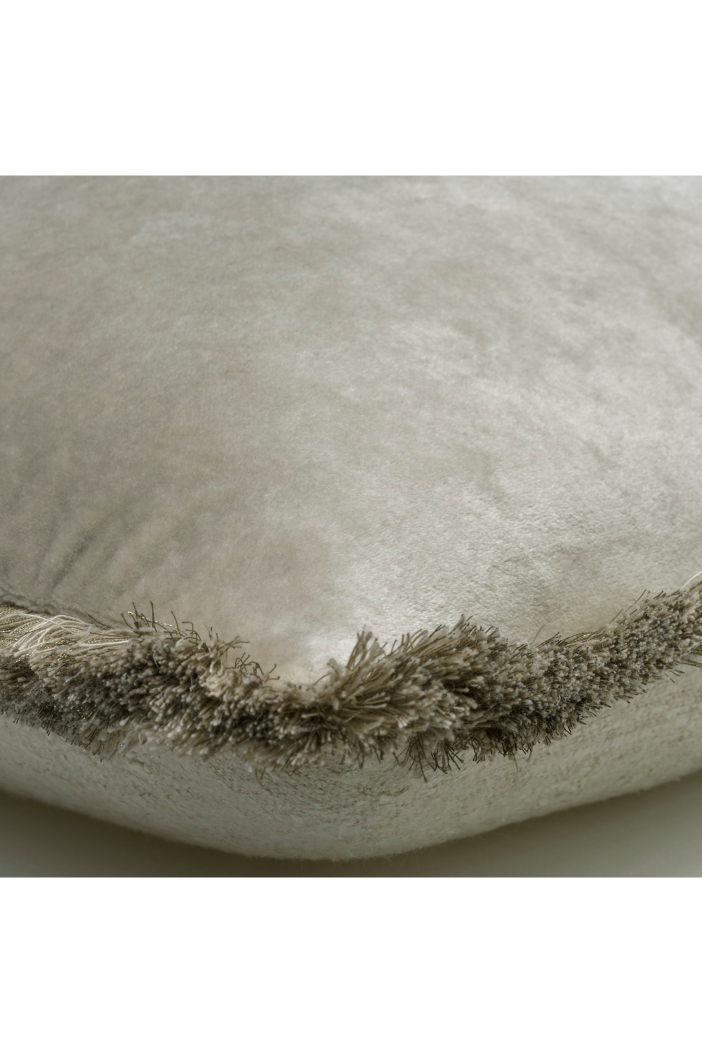 Two-Tone Trimmed Velvet Cushion | Andrew Martin Venetia | Oroa.com