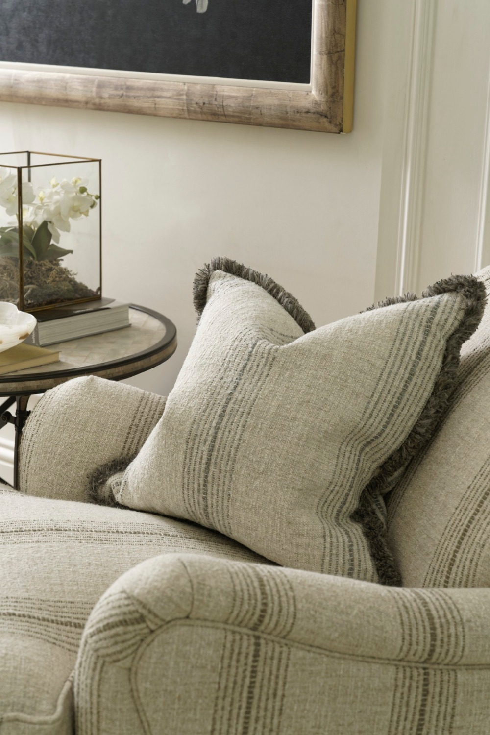 Stripe Linen Cushion | Andrew Martin Atrani | Oroa.com