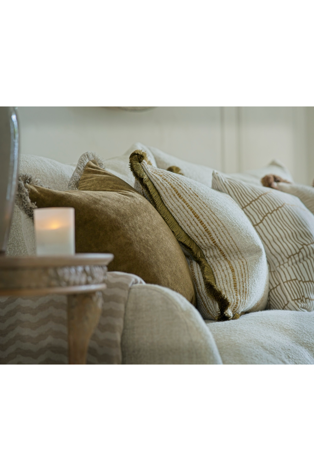 Stripe Linen Cushion | Andrew Martin Atrani | Oroa.com