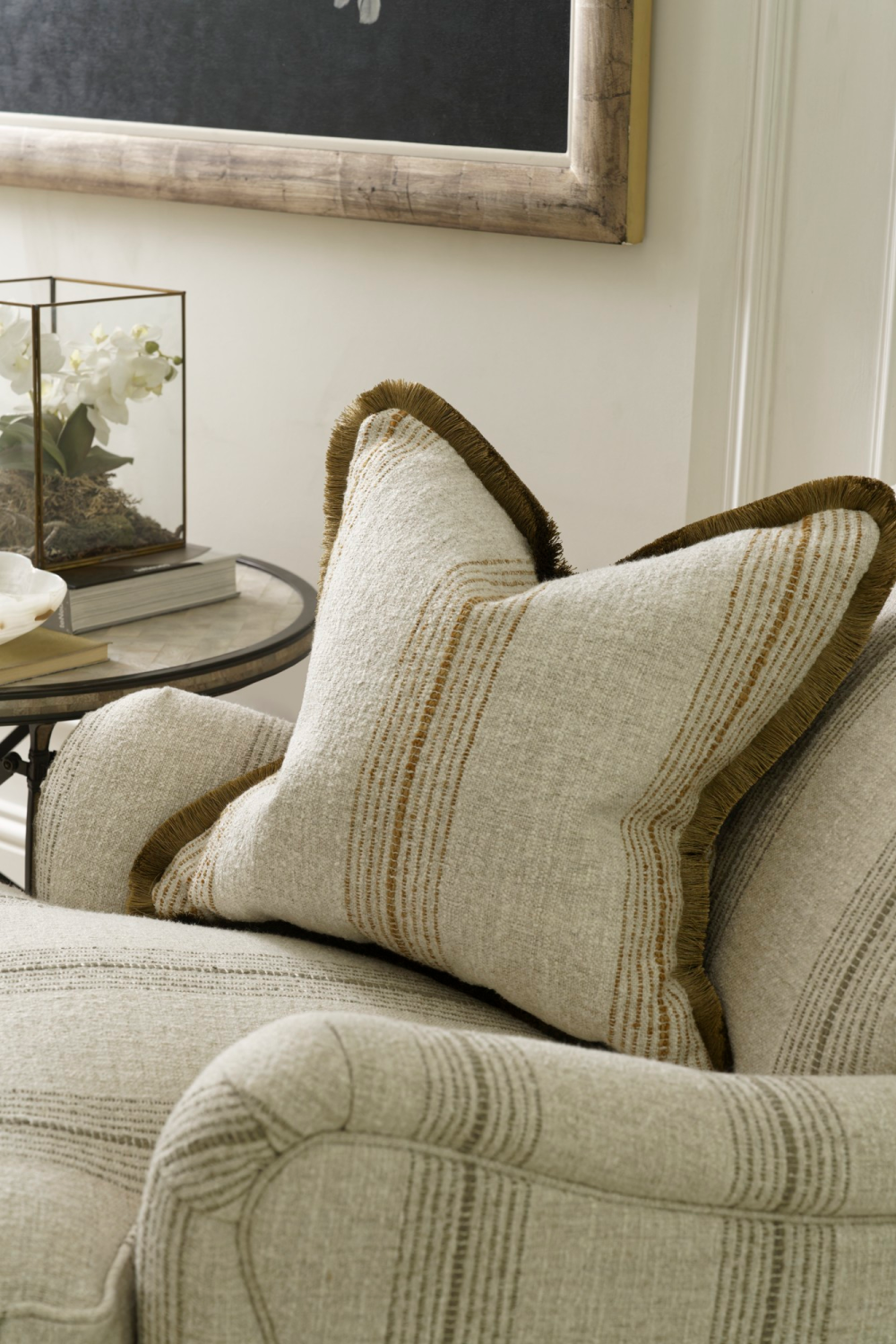 Stripe Linen Cushion | Andrew Martin Atrani | Oroa.com