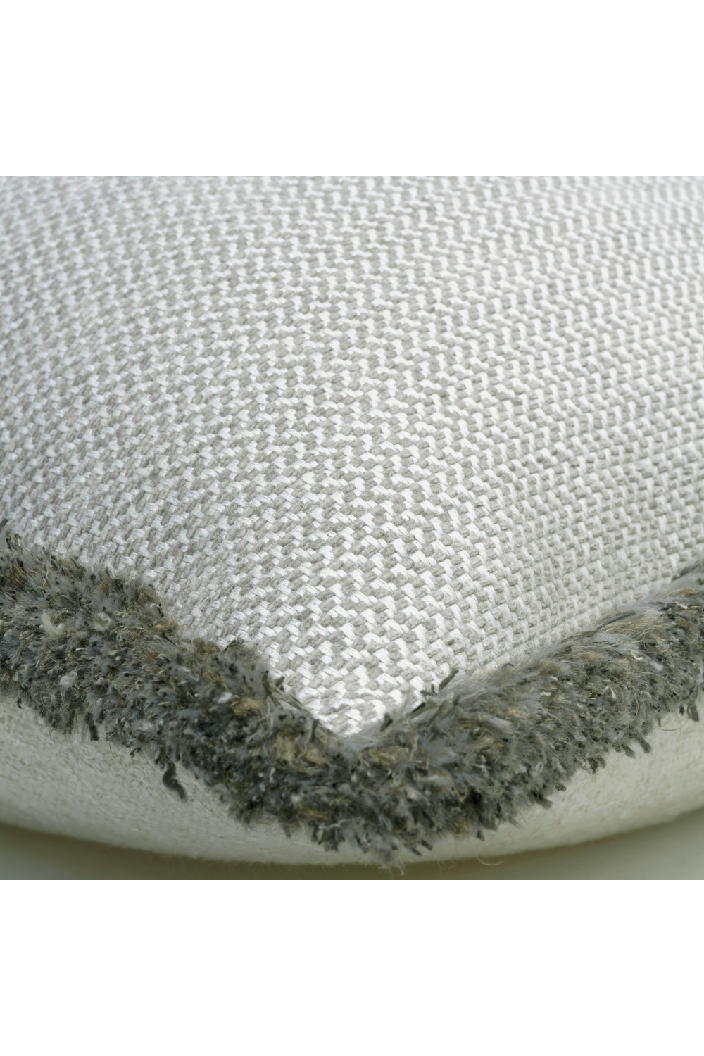 Chenille Herringbone Trimmed Cushion | Andrew Martin Sanremo | Oroa.com