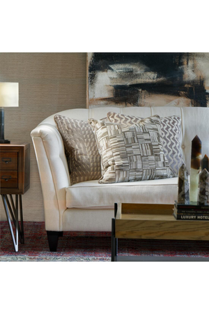 Patterned Epingle Velvet Cushion | Andrew Martin Park | Oroa.com