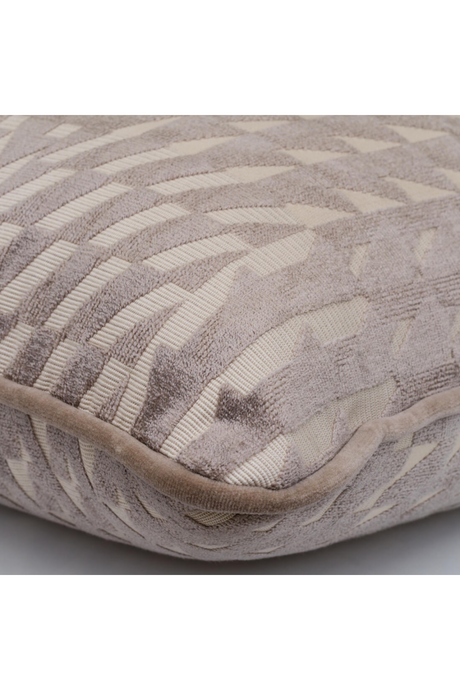 Patterned Epingle Velvet Cushion | Andrew Martin Park | Oroa.com