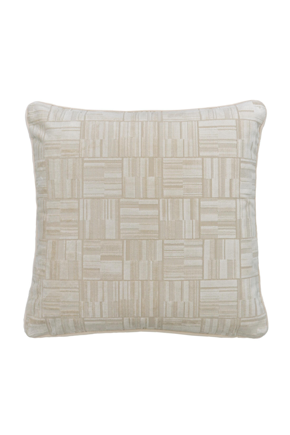 Geometric Epingle Velvet Cushion | Andrew Martin Lexington | Oroa.com