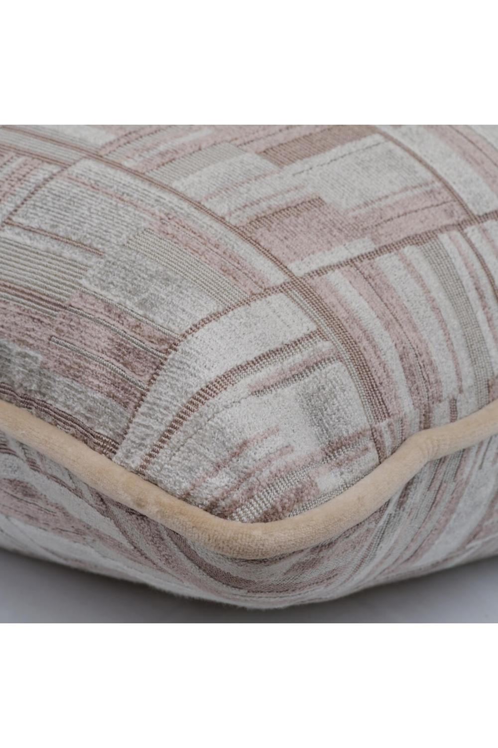 Geometric Epingle Velvet Cushion | Andrew Martin Lexington | Oroa.com