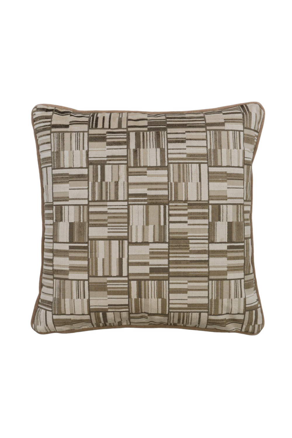 Geometric Epingle Velvet Cushion | Andrew Martin Lexington | Oroa.com