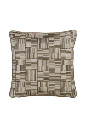 Geometric Epingle Velvet Cushion | Andrew Martin Lexington | Oroa.com