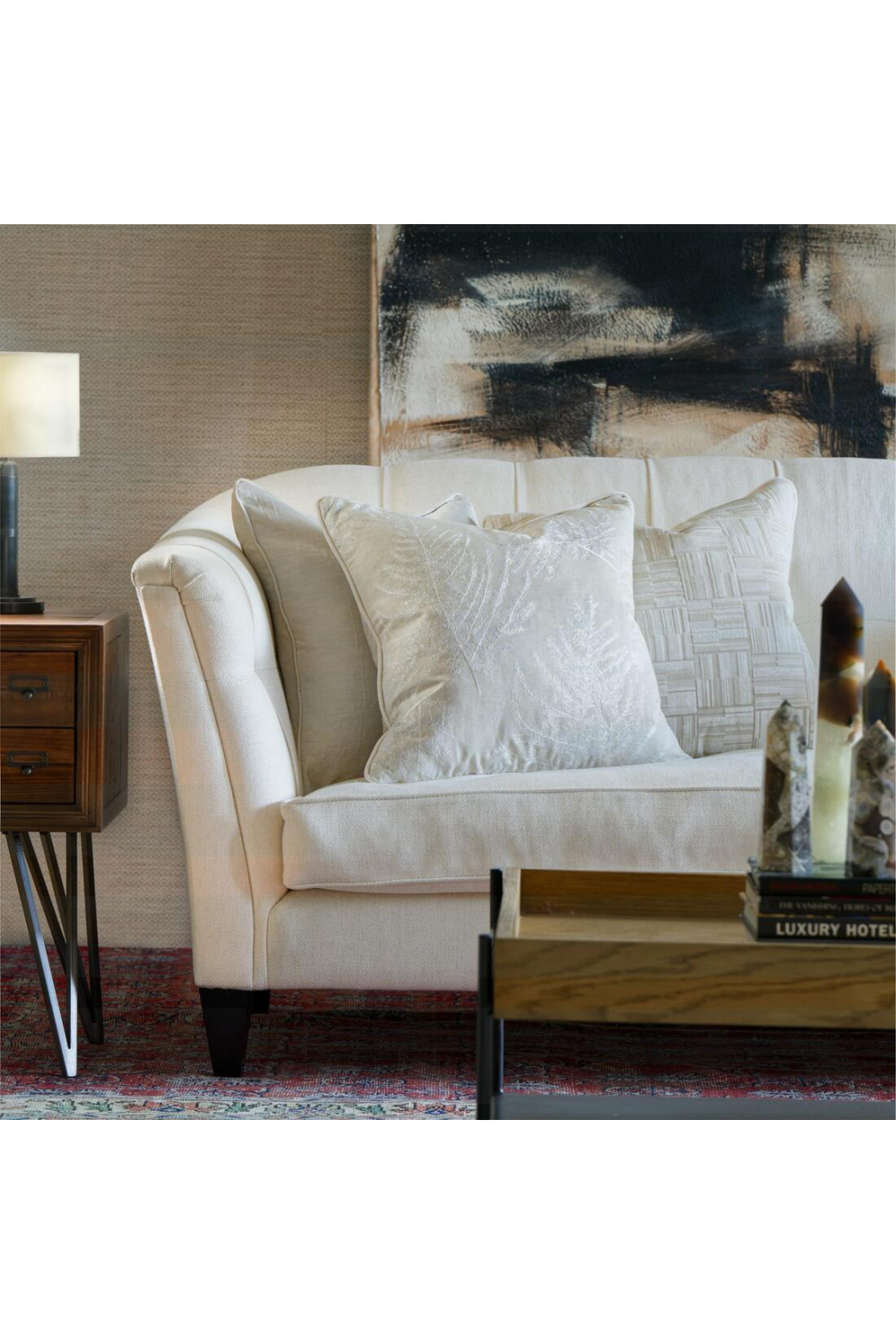 Piped Satin Cushion | Andrew Martin Columbus | Oroa.com