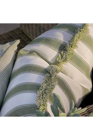 Trimmed Stripe Outdoor Cushion | Andrew Martin Tote | Oroa.com