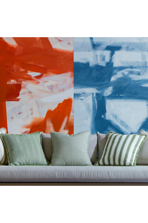 Herringbone Weave Outdoor Cushion | Andrew Martin Riviera | Oroa.com