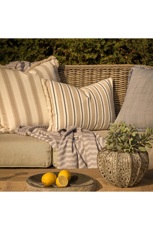 Herringbone Weave Outdoor Cushion | Andrew Martin Riviera | Oroa.com