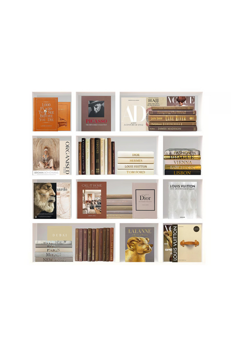 Timeless Fashion Books Plexiglass Artwork | Andrew Martin Fashion Moments | Oroa.com