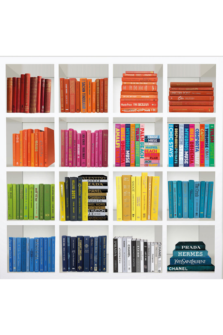 Multi-colored Books Plexiglass Artwork | Andrew Martin Rhythm of Colour | Oroa.com