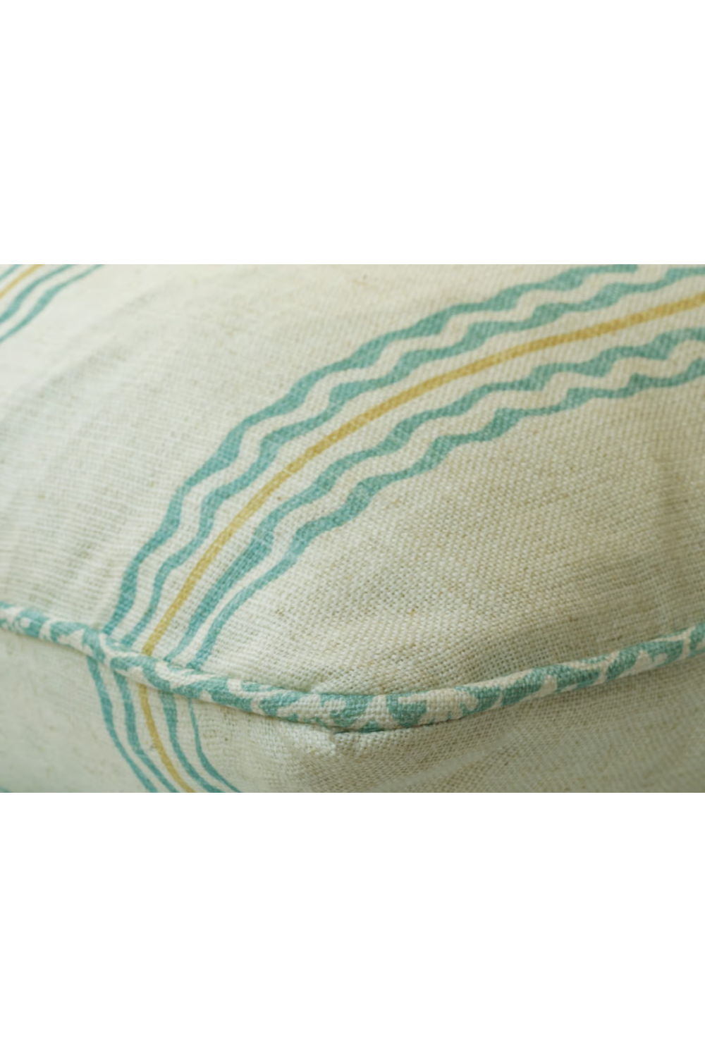 Wavy Stripes Linen Cushion | Andrew Martin Rhubarb | Oroa.com
