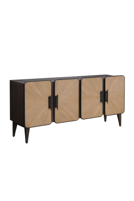 Oak Modern 4-Door Sideboard | Andrew Martin Renzo | Oroa.com
