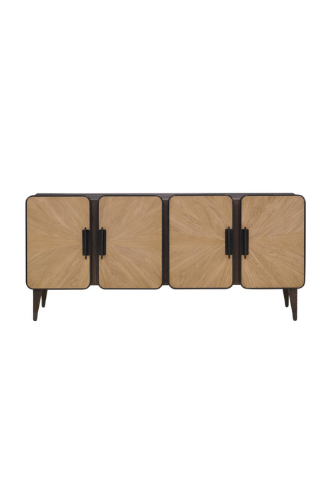 Oak Modern 4-Door Sideboard | Andrew Martin Renzo | Oroa.com