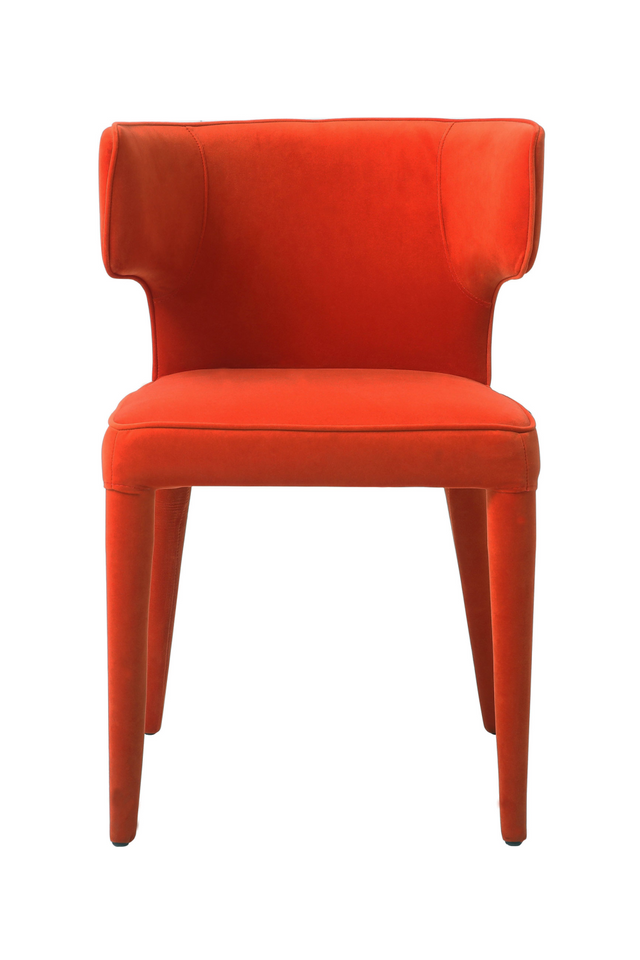 Velvet Mid-Century Dining Chair | Andrew Martin Juno | Oroa.com