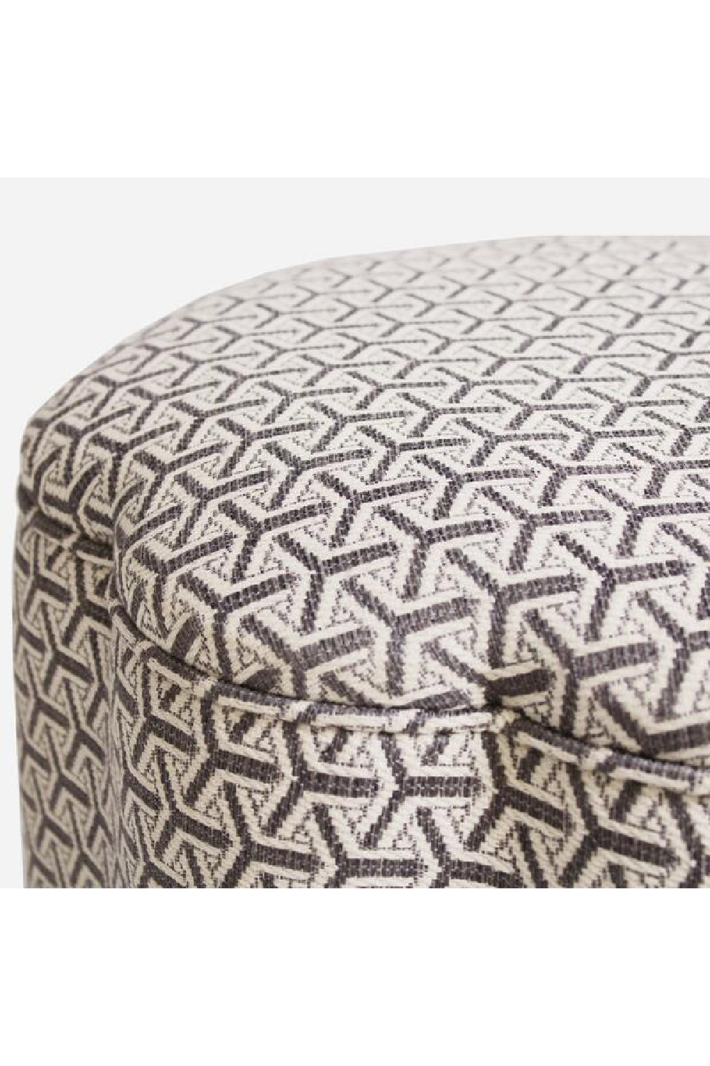 Fabric Upholstered Ottoman | Andrew Martin Daisy | Oroa.com