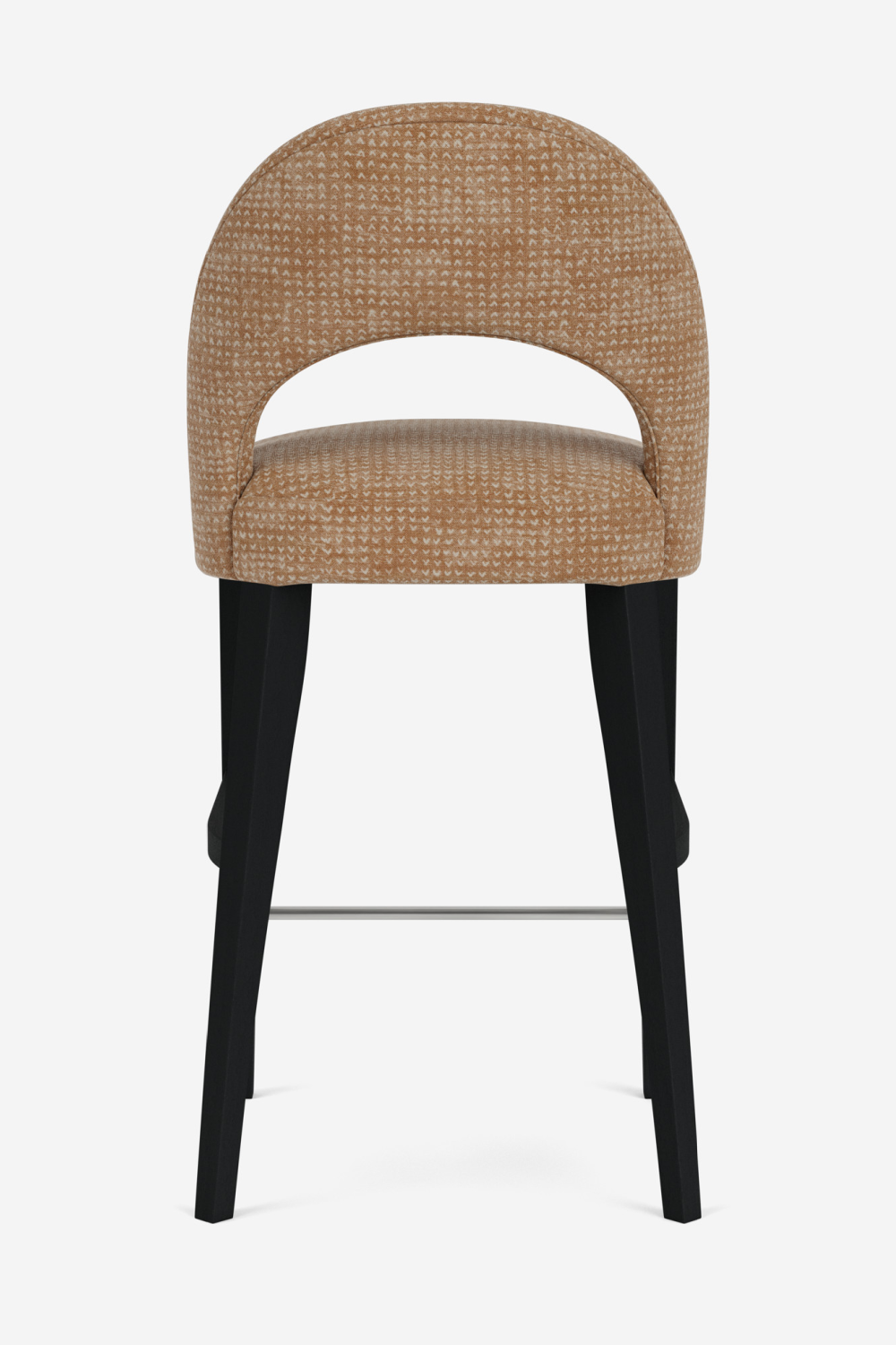 Brown Cut-Out Back Modern Barstool | Andrew Martin Dune | OROA.com
