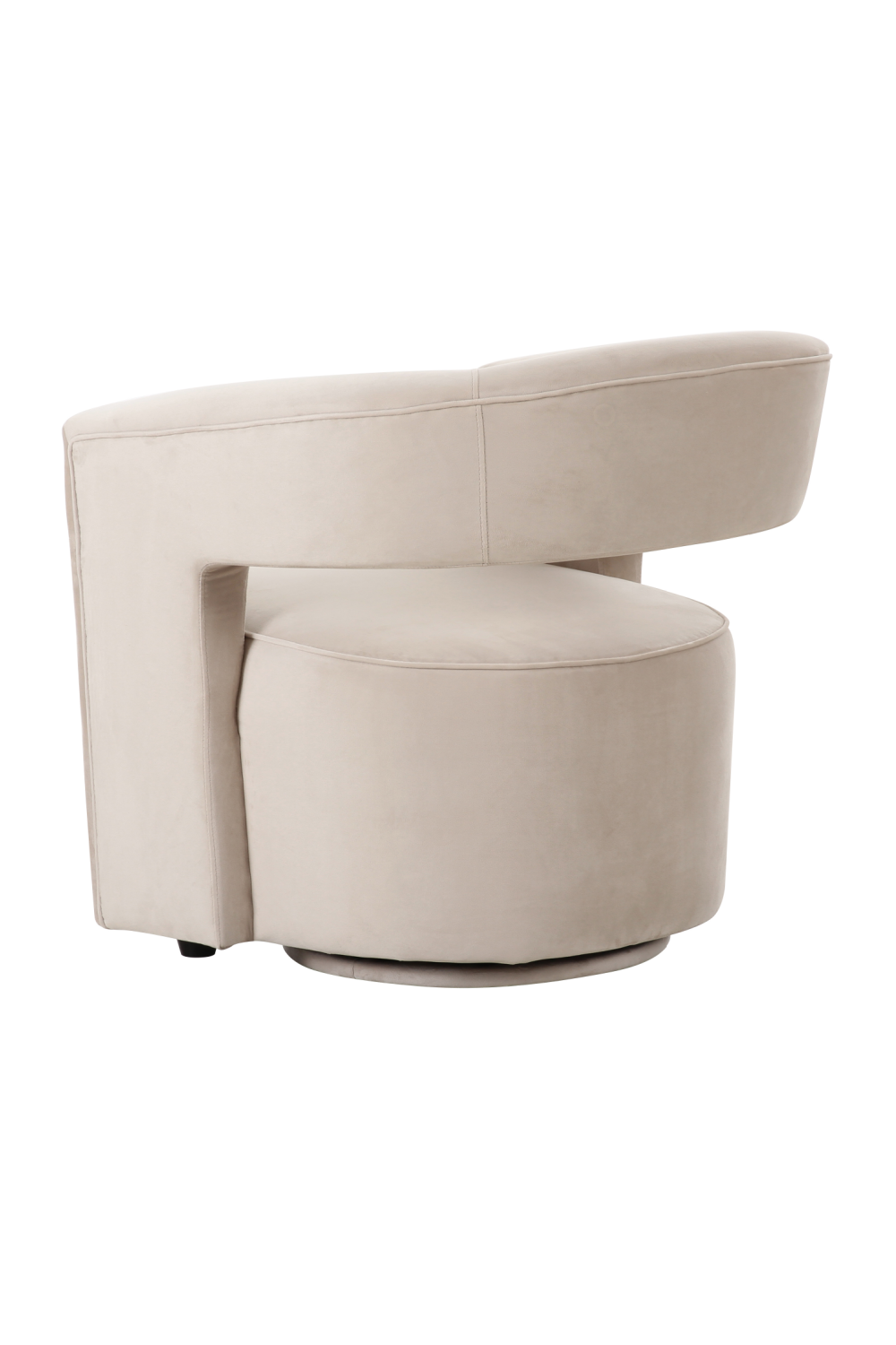 Gray Velvet Swivel Chair | Andrew Martin Madison | Oroa.com