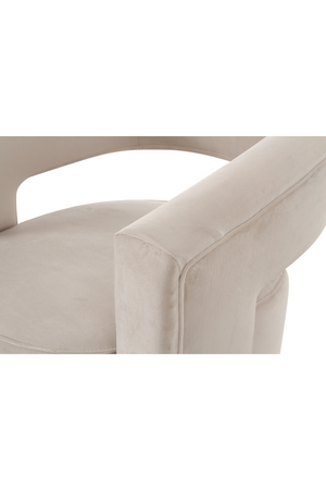 Gray Velvet Swivel Chair | Andrew Martin Madison | Oroa.com