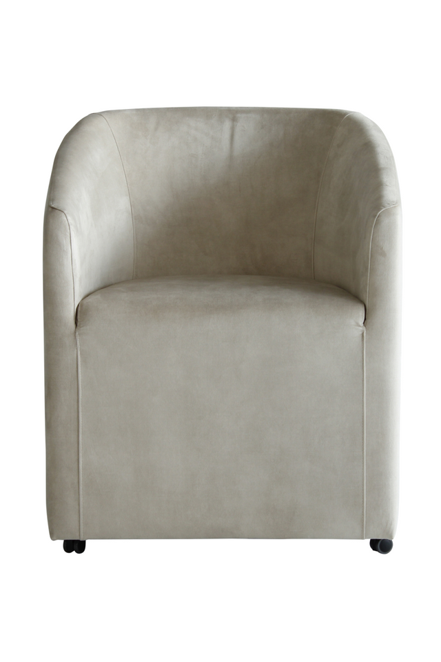 Gray Velvet Tub Dining Chair | Andrew Martin Ferdinand | Oroa.com