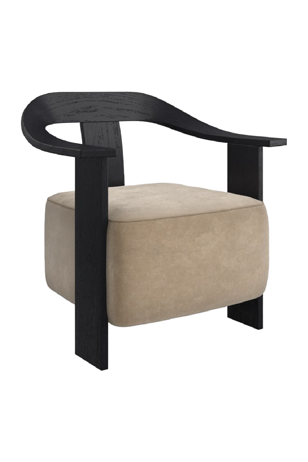 Suede Modern Accent Chair | Andrew Martin Luca | Oroa.com