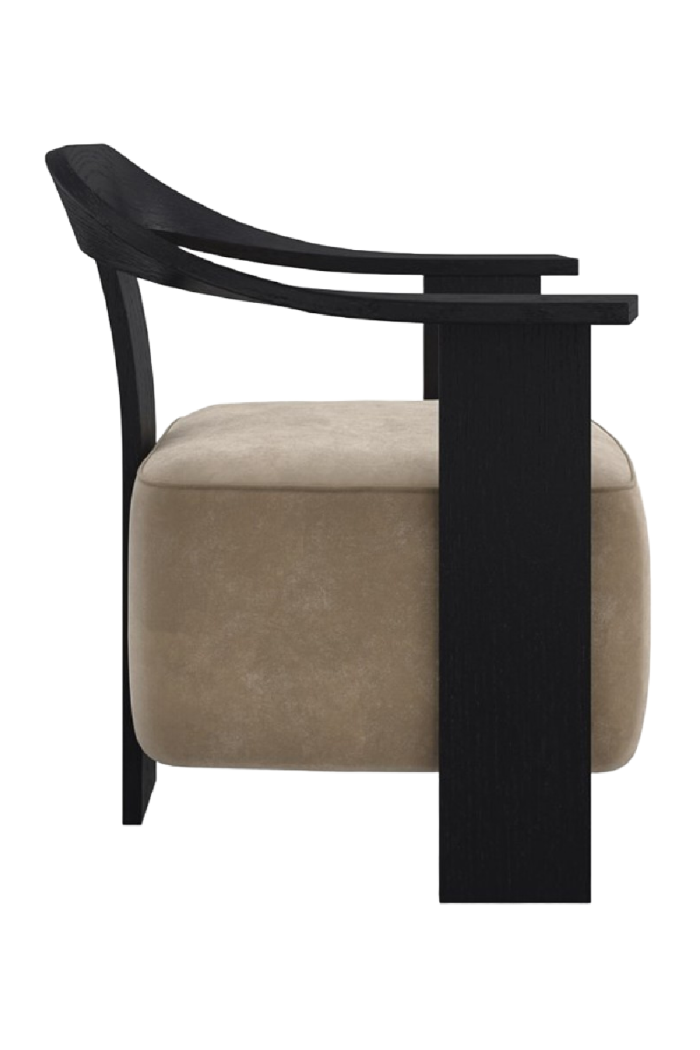 Suede Modern Accent Chair | Andrew Martin Luca | Oroa.com