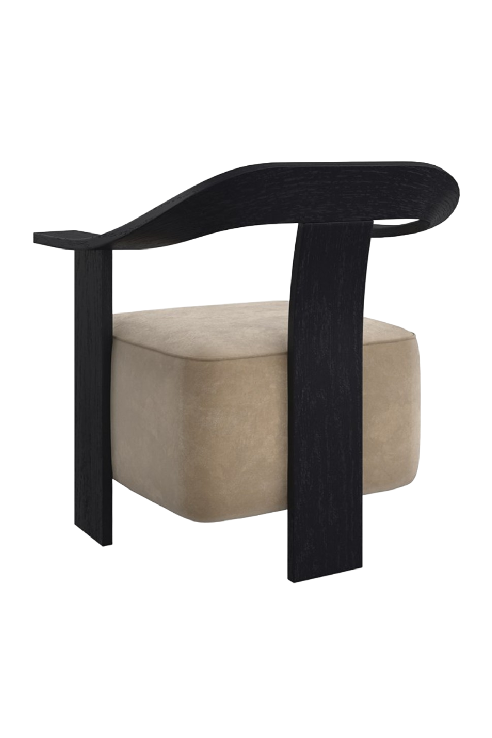 Suede Modern Accent Chair | Andrew Martin Luca | Oroa.com