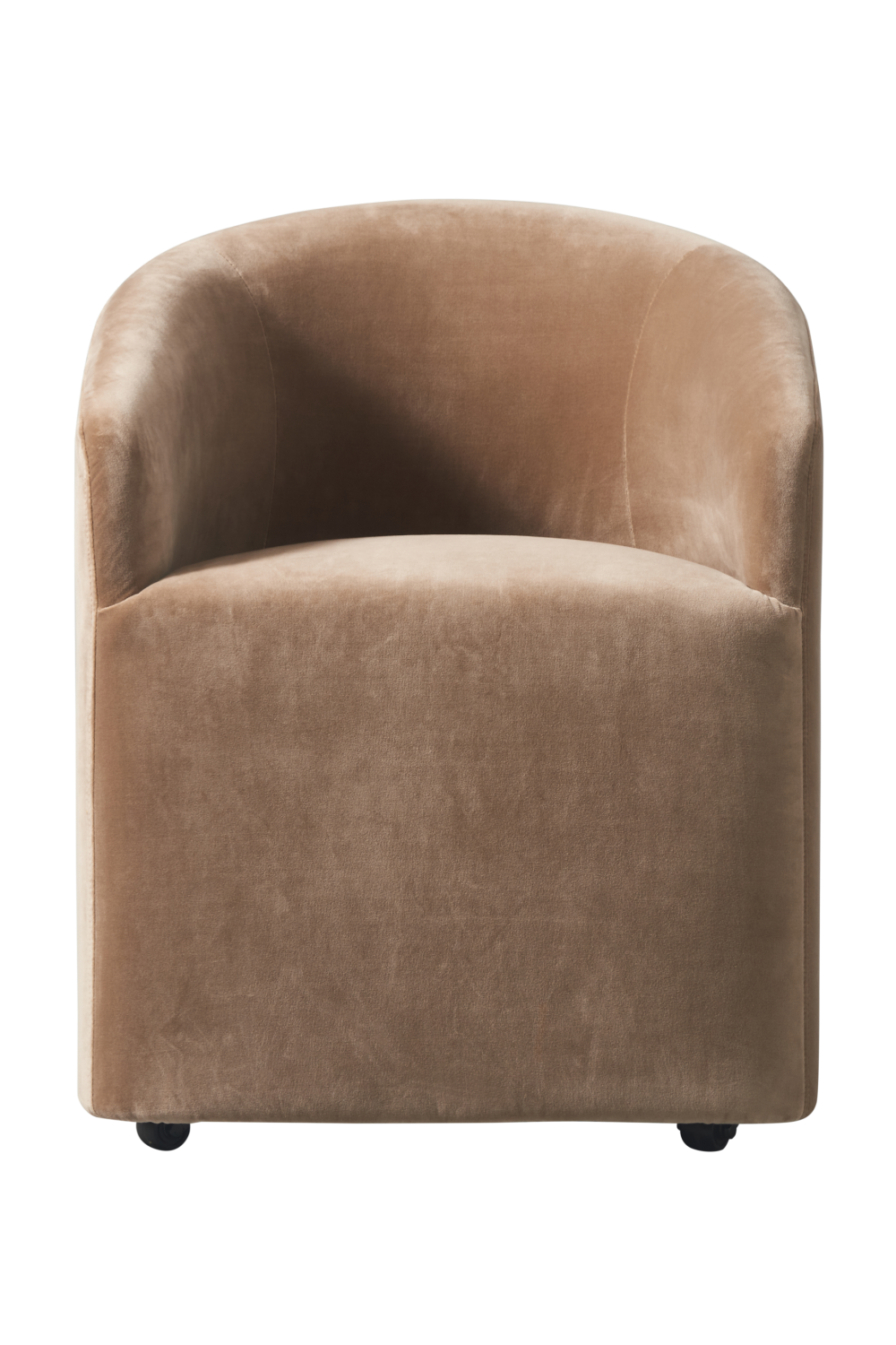 Beige Velvet Tub Dining Chair | Andrew Martin Alto | Oroa.com