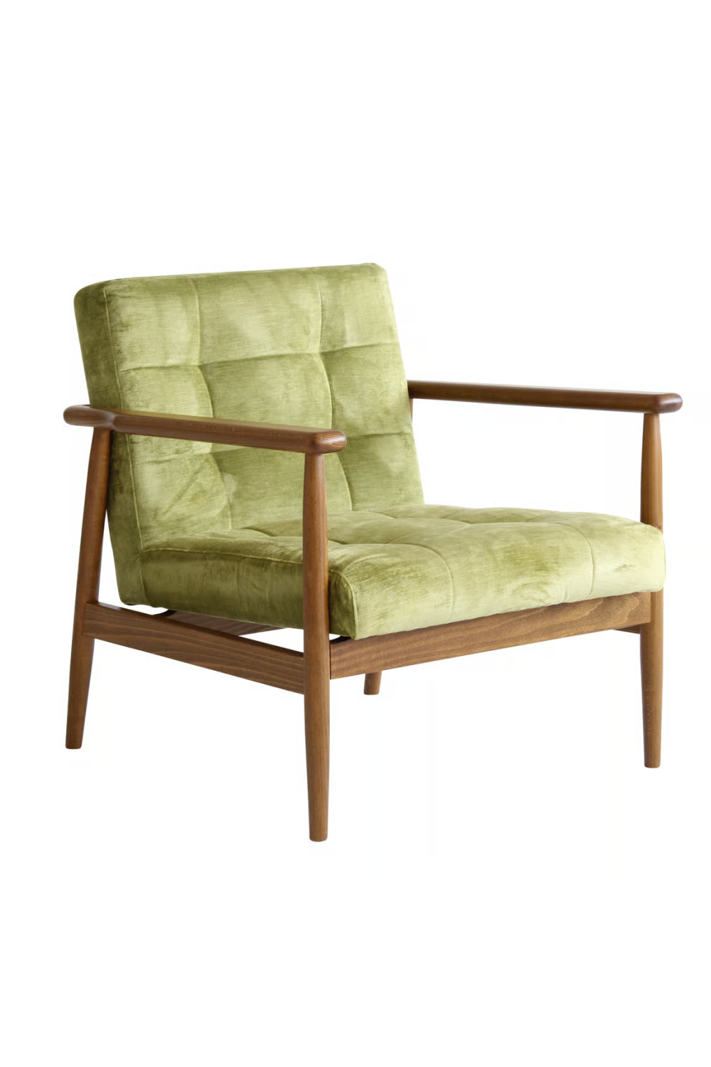 Velvet Mid-Century Lounge Armchair | Andrew Martin Roman | Oroa.com