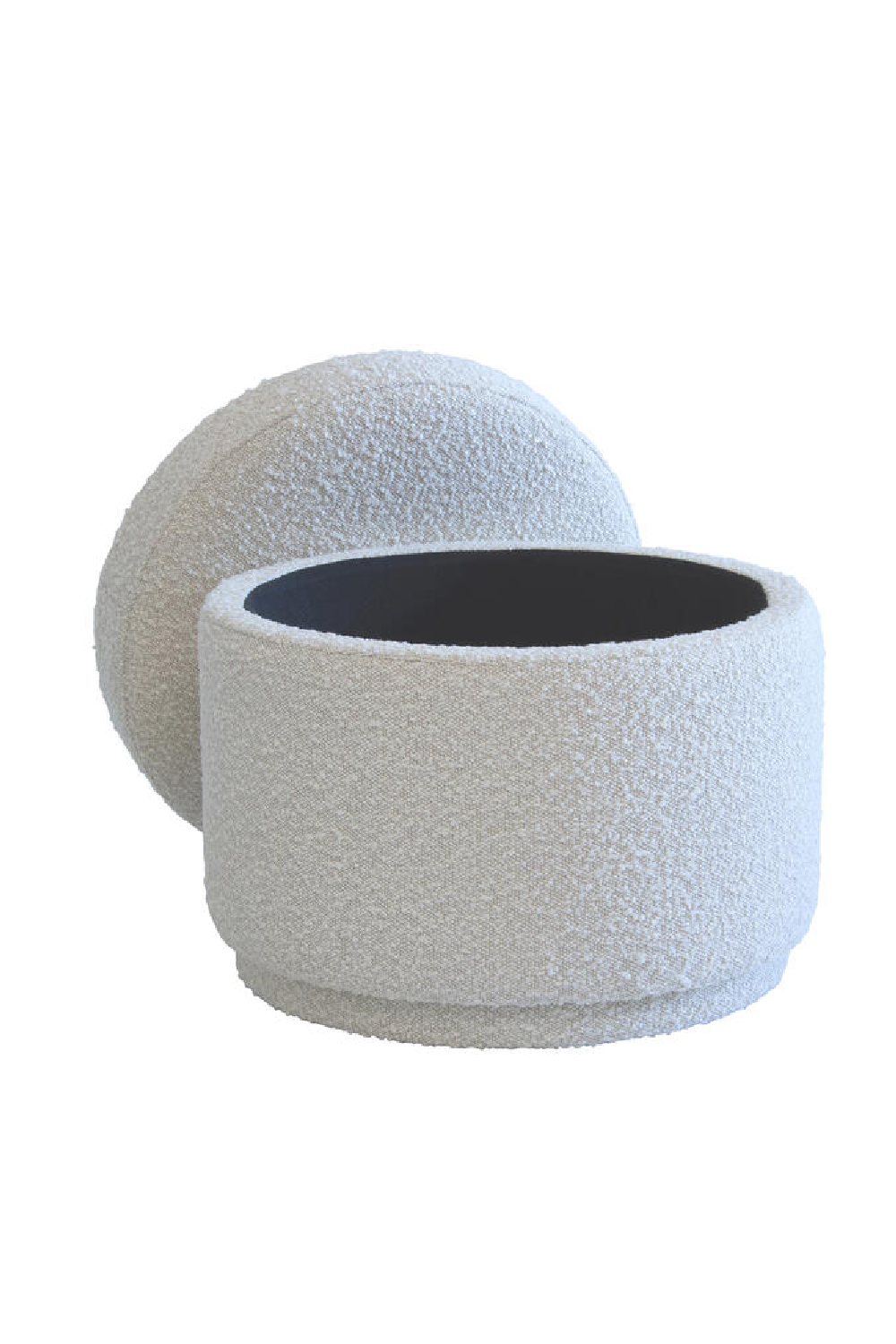 Bouclé Storage Ottoman | Andrew Martin Tondu | Oroa.com