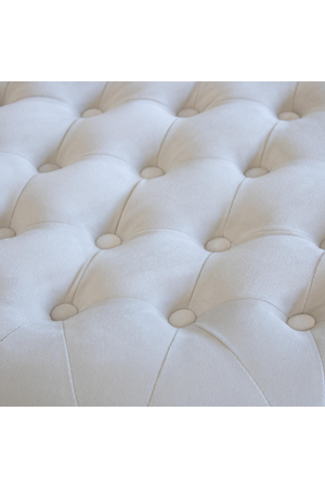 Buttoned Velvet Round Ottoman | Andrew Martin Forte | Oroa.com