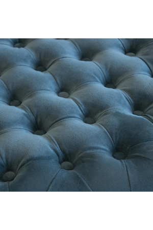 Buttoned Velvet Round Ottoman | Andrew Martin Forte | Oroa.com