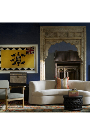 Gray Linen Lounge Armchair | Andrew Martin Cecil | Oroa.com