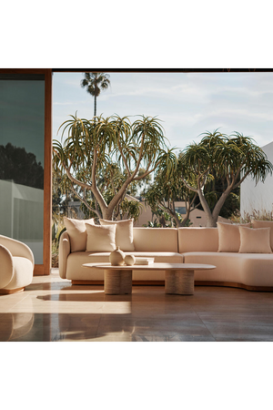 Ivory Outdoor Swivel Chair | Andrew Martin Como | Oroa.com