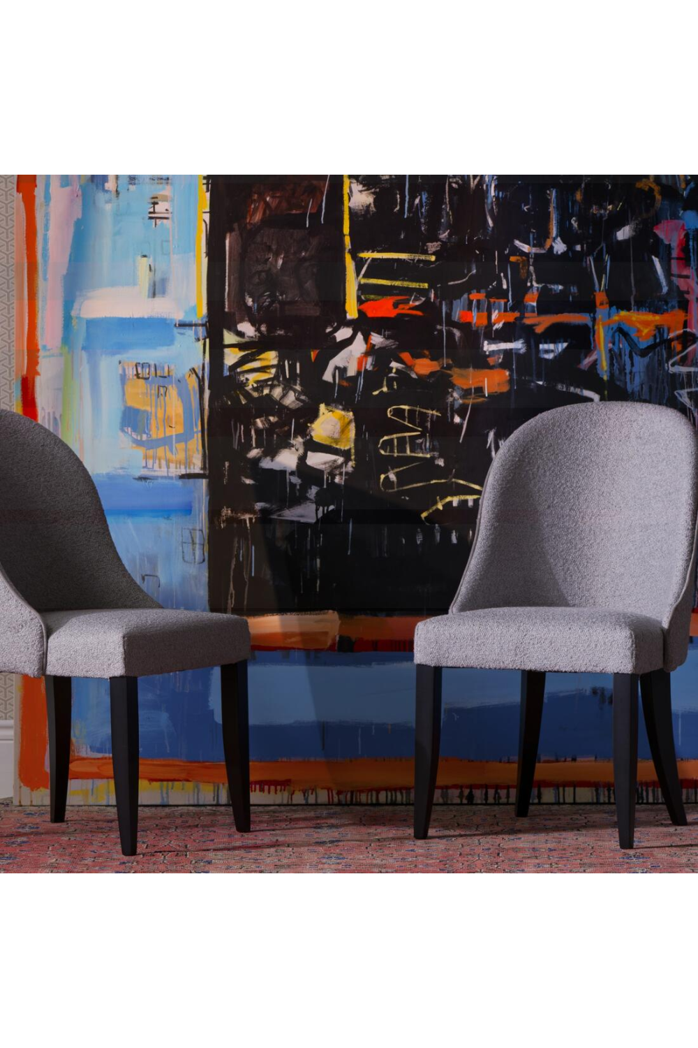 Curved Back Upholstered Dining Chair | Andrew Martin | Oroa.com