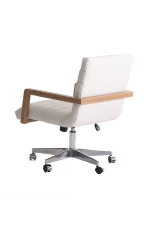 Neutral Weave Swivel Desk Chair | Andrew Martin Collingham | Oroa.com