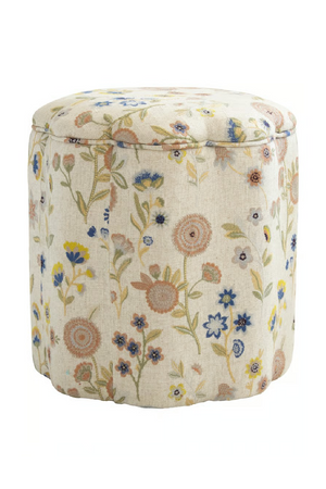Fabric Upholstered Ottoman | Andrew Martin Daisy | Oroa.com