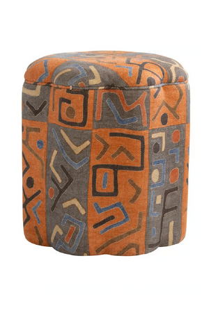 Fabric Upholstered Ottoman | Andrew Martin Daisy | Oroa.com