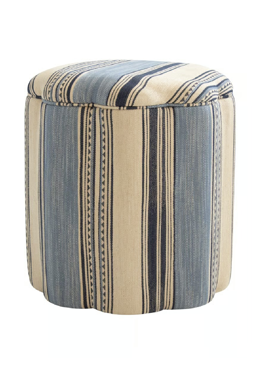 Fabric Upholstered Ottoman | Andrew Martin Daisy | Oroa.com