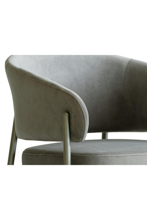 Gray Velvet Dining Chair | Andrew Martin Olori | Oroa.com