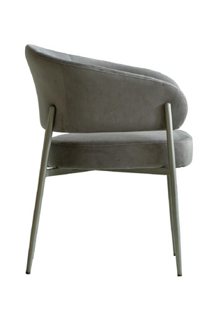 Gray Velvet Dining Chair | Andrew Martin Olori | Oroa.com