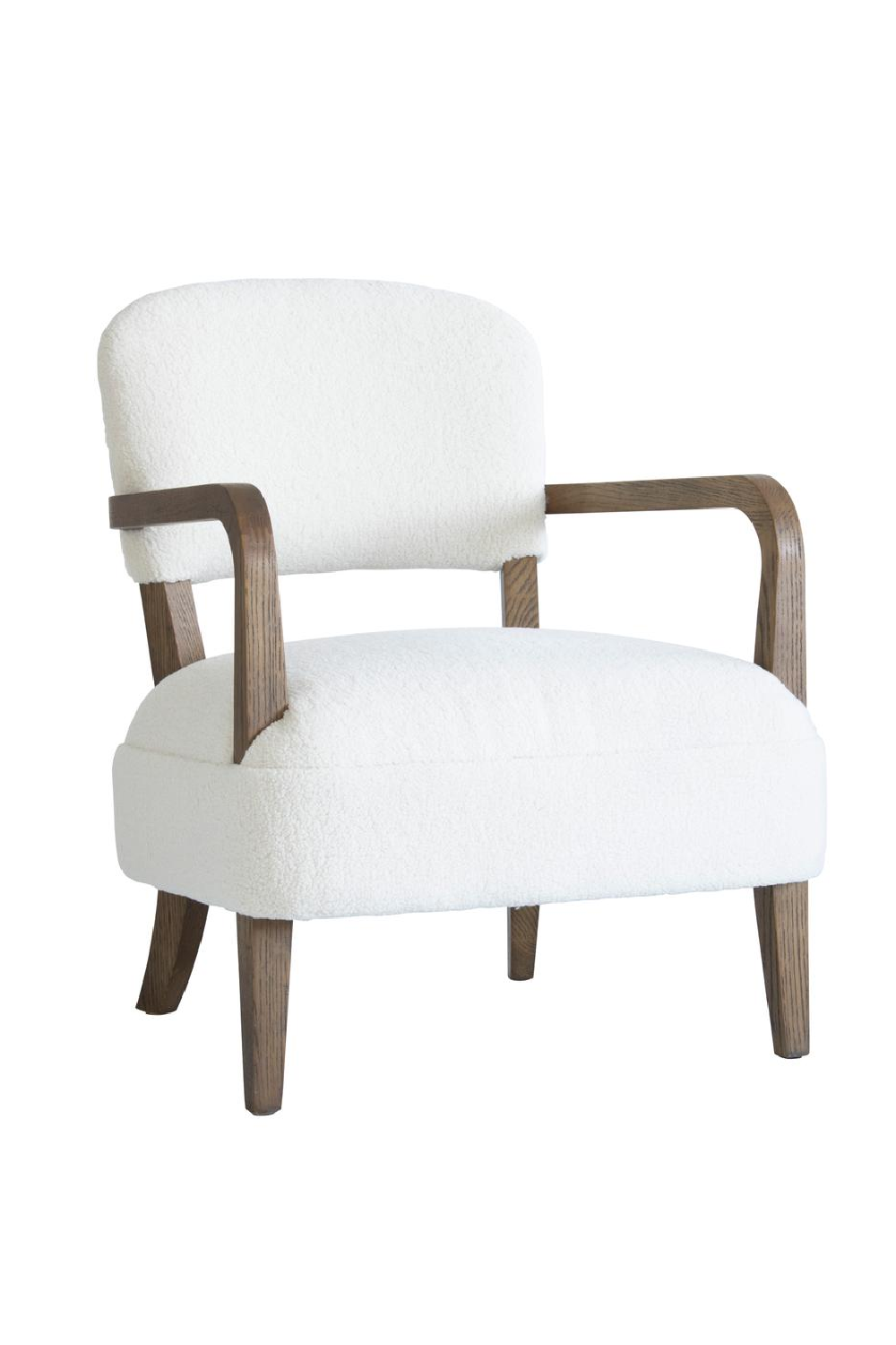 White Chenille Accent Chair | Andrew Martin Gwen | Oroa.com