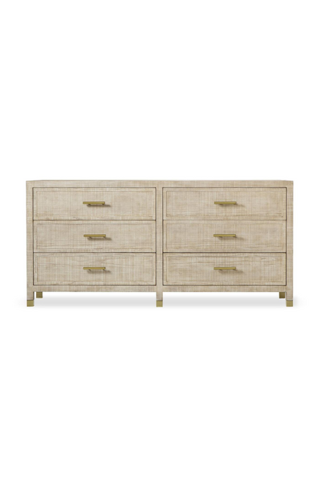 Natural Ash 6-Drawer Chest L | Andrew Martin Raffles | Oroa.com