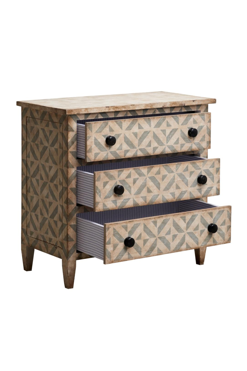 Hand-Painted 3-Drawer Chest | Andrew Martin Sandro | Oroa.com